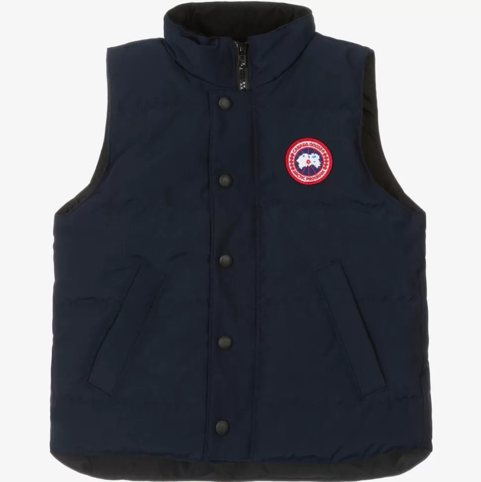 Canada Goose Blue Down Padded Vanier Gilet^BOY Coats & Jackets | Coats & Jackets