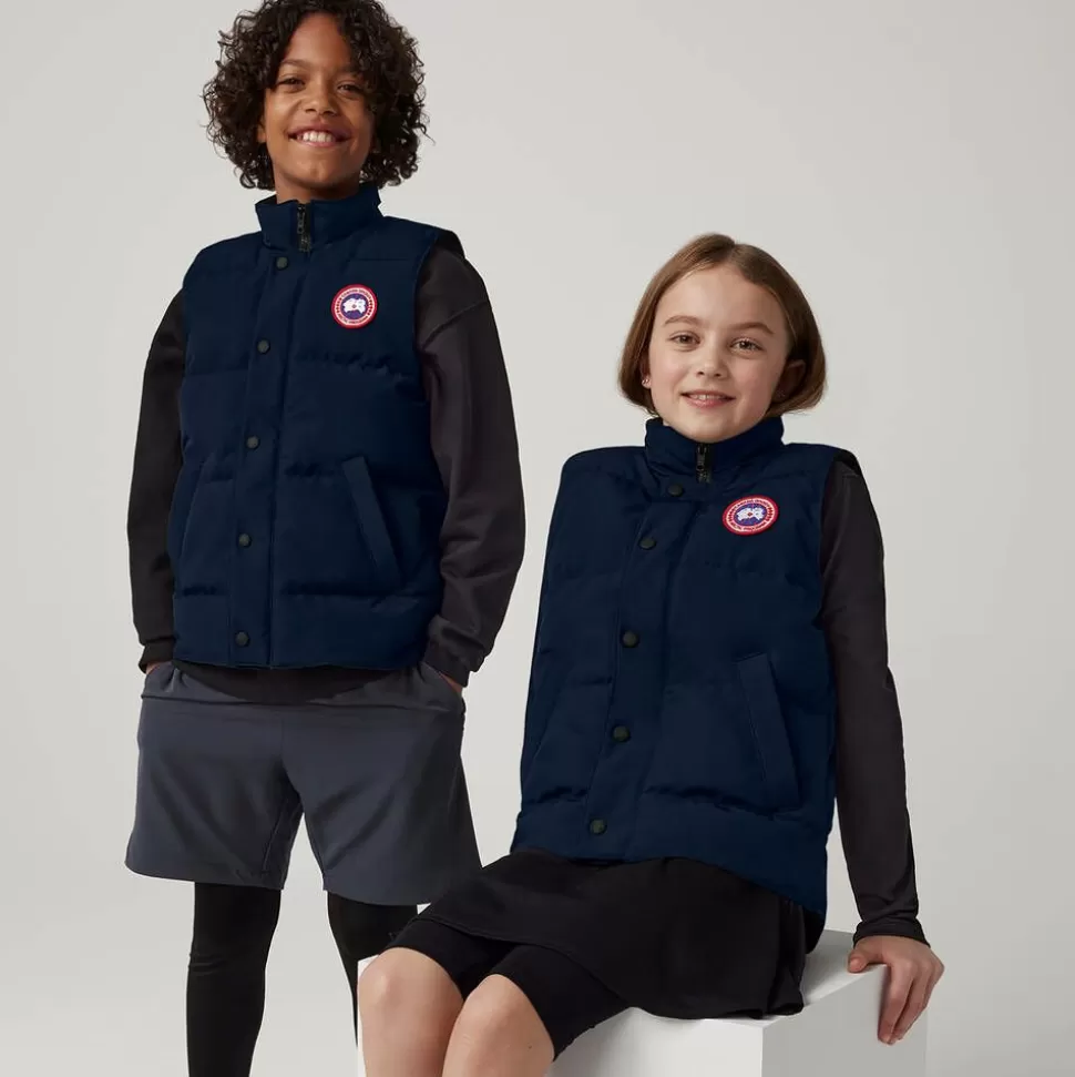 Canada Goose Blue Down Padded Vanier Gilet^BOY Coats & Jackets | Coats & Jackets
