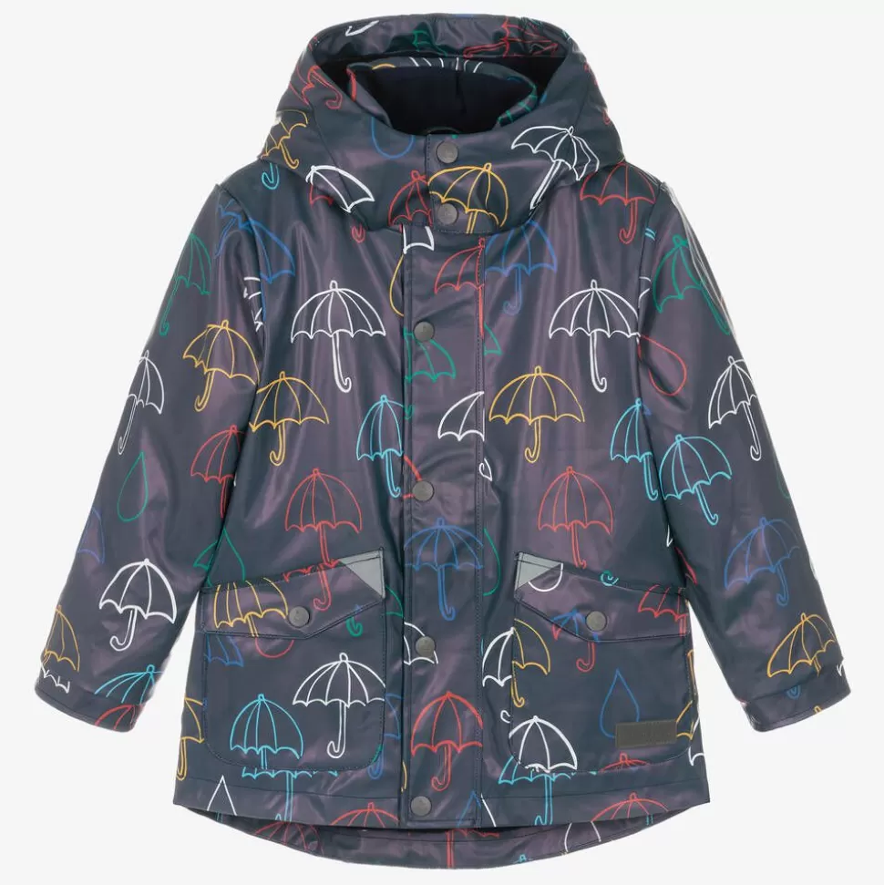 Mitty James Blue Hooded Waterproof Umbrella Raincoat^BOY Coats & Jackets | Coats & Jackets