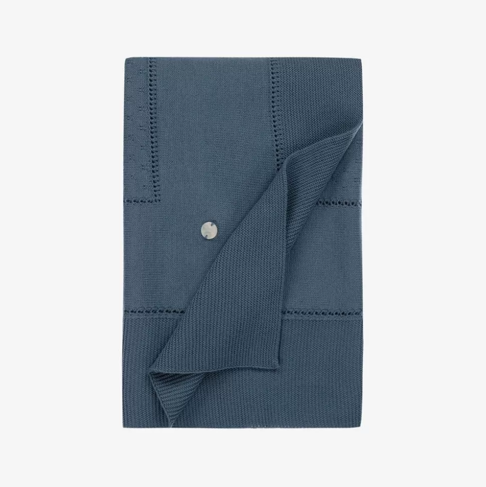 Artesanía Granlei Blue Knitted Blanket (108cm)^ Gifts