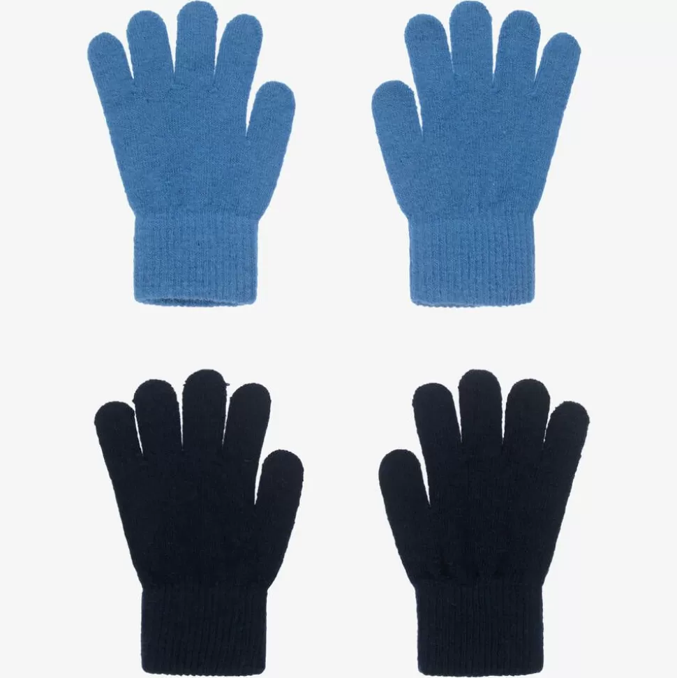 CeLaVi Blue Knitted Gloves (2 Pack)^BOY Gloves & Mittens