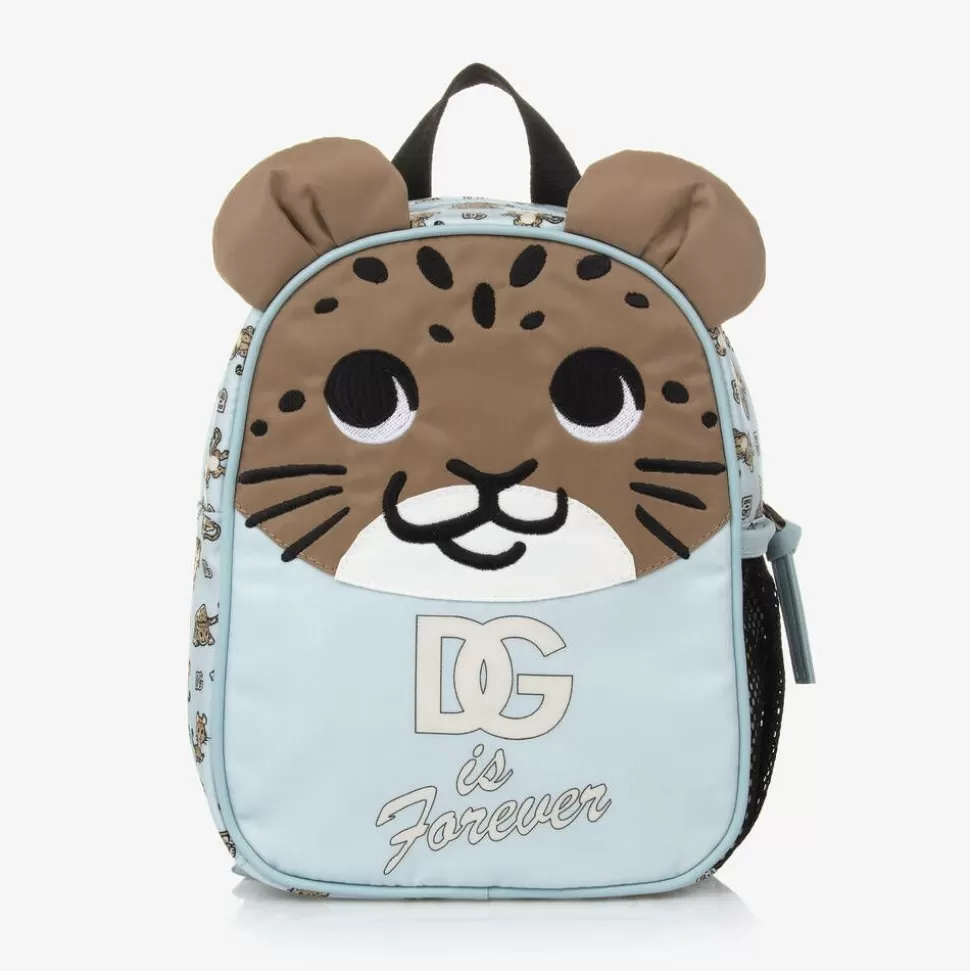 Dolce amp; Gabbana Blue Leopard DG Mini Backpack (22cm)^BOY Bags
