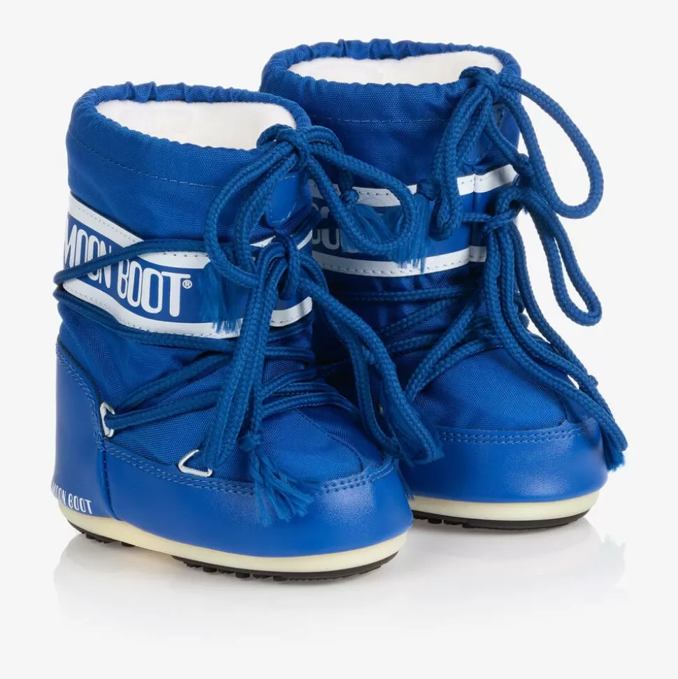 Moon Boot Blue Mini Nylon Snow Boots^BOY Snow Boots | Snow Boots
