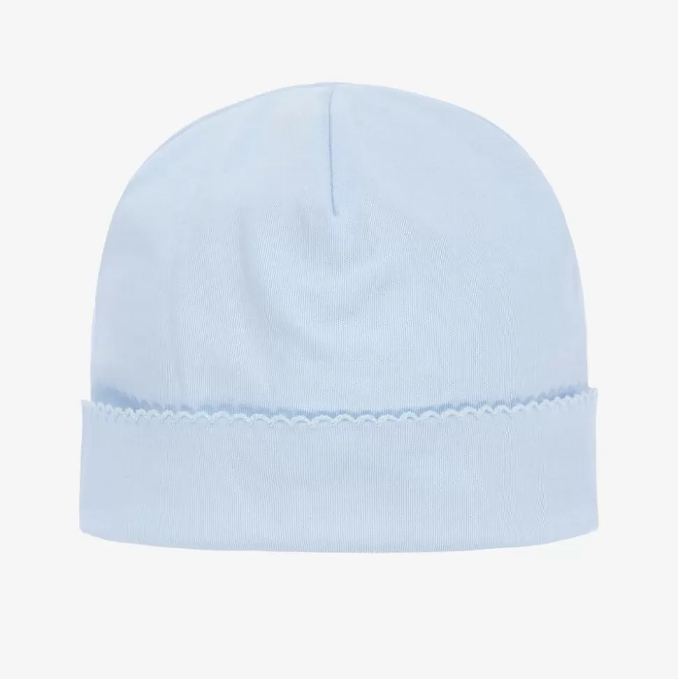 Kissy Kissy Blue Pima Cotton Baby Hat^ Hats