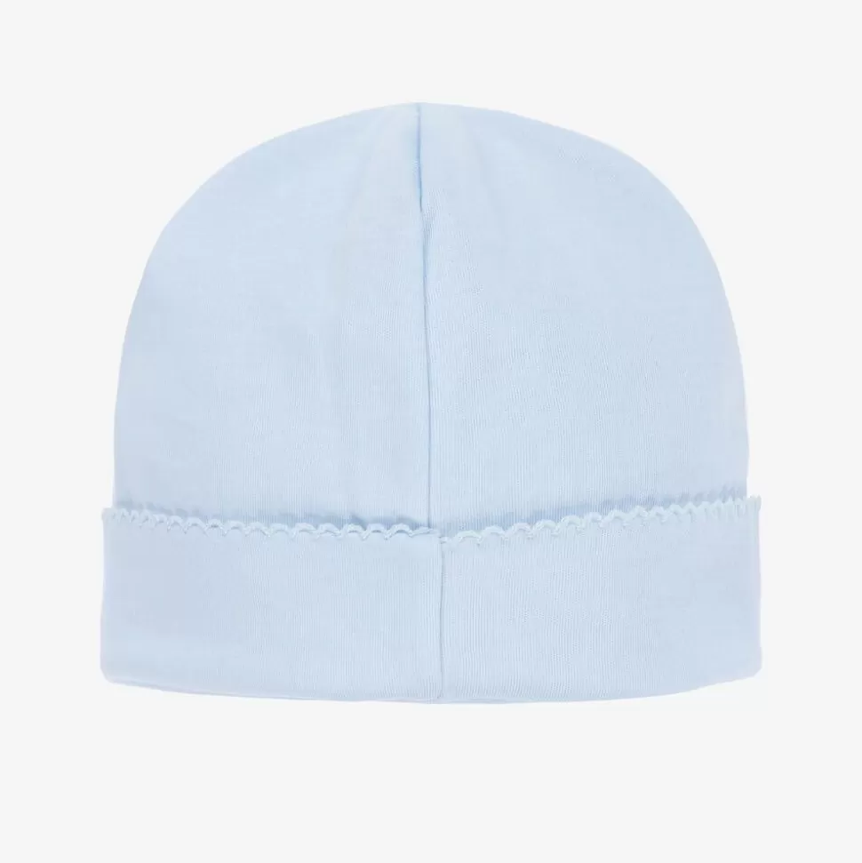 Kissy Kissy Blue Pima Cotton Baby Hat^ Hats