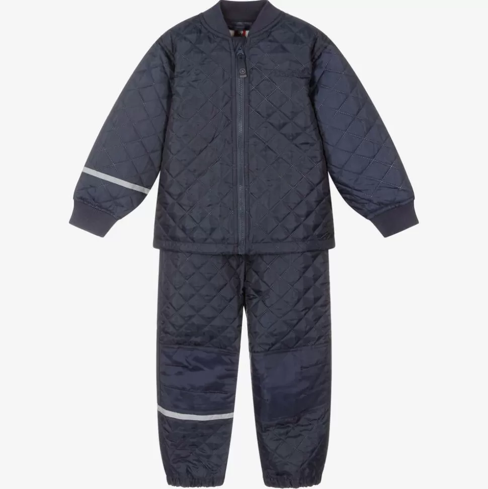 CeLaVi Blue Quilted Jacket & Trouser Set^BOY Coats & Jackets | Coats & Jackets