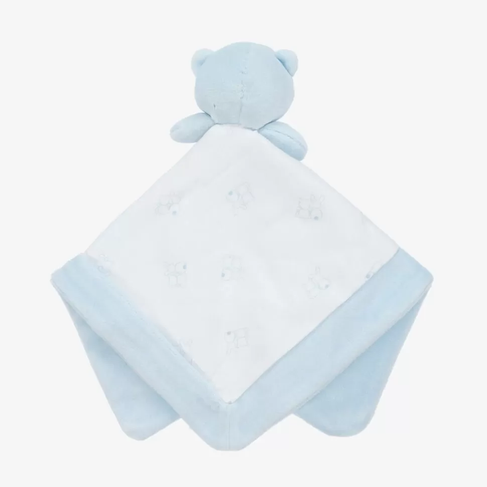 Emile et Rose Blue Teddy Bear Cotton Doudou (30cm)^ Sleeping Accessories