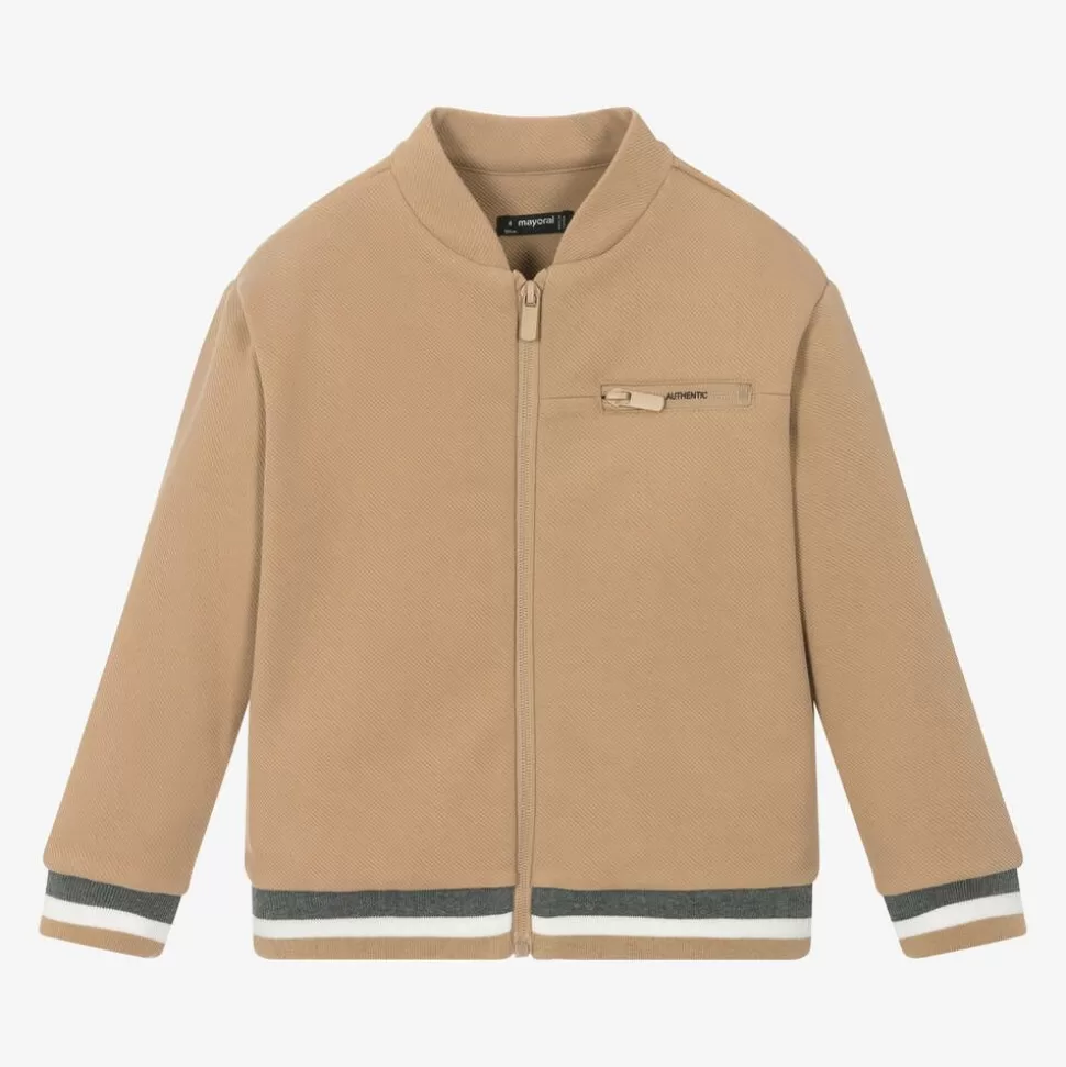 Mayoral Boys Beige Bomber Jacket^BOY Coats & Jackets