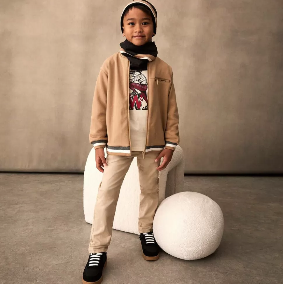 Mayoral Boys Beige Bomber Jacket^BOY Coats & Jackets