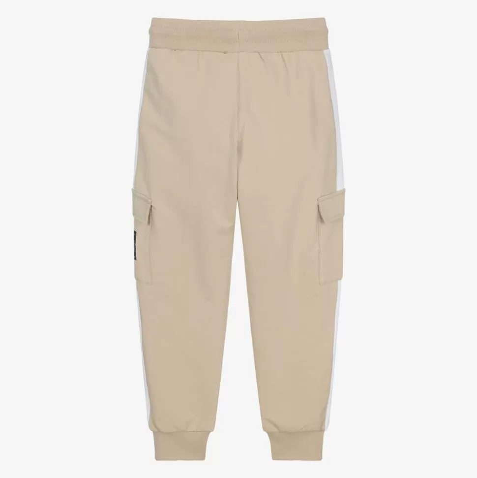 AIGNER Boys Beige Cotton Cargo Joggers^BOY Trousers