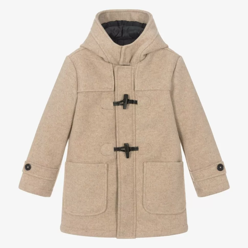Mayoral Boys Beige Felted Duffle Coat^BOY Coats & Jackets
