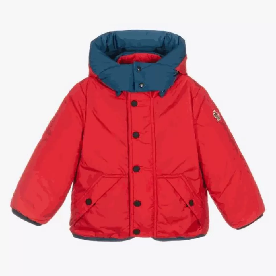 Moncler Enfant Boys Beige Fleece & Down Reversible Jacket^BOY Coats & Jackets