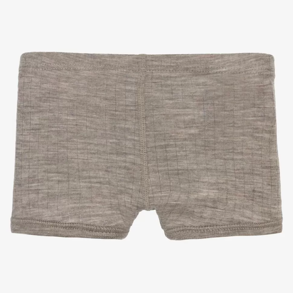 Joha Boys Beige Merino Wool Boxer Shorts^BOY Underwear