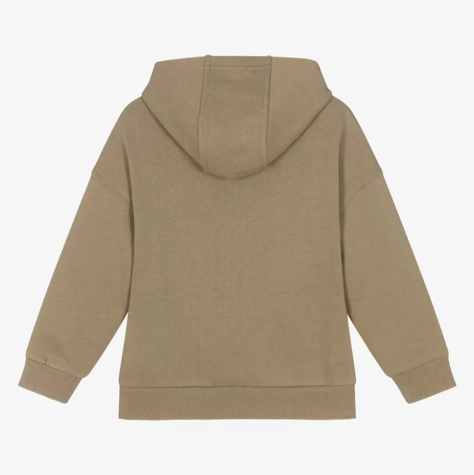 Timberland Boys Beige Organic Cotton Hoodie^BOY Tops