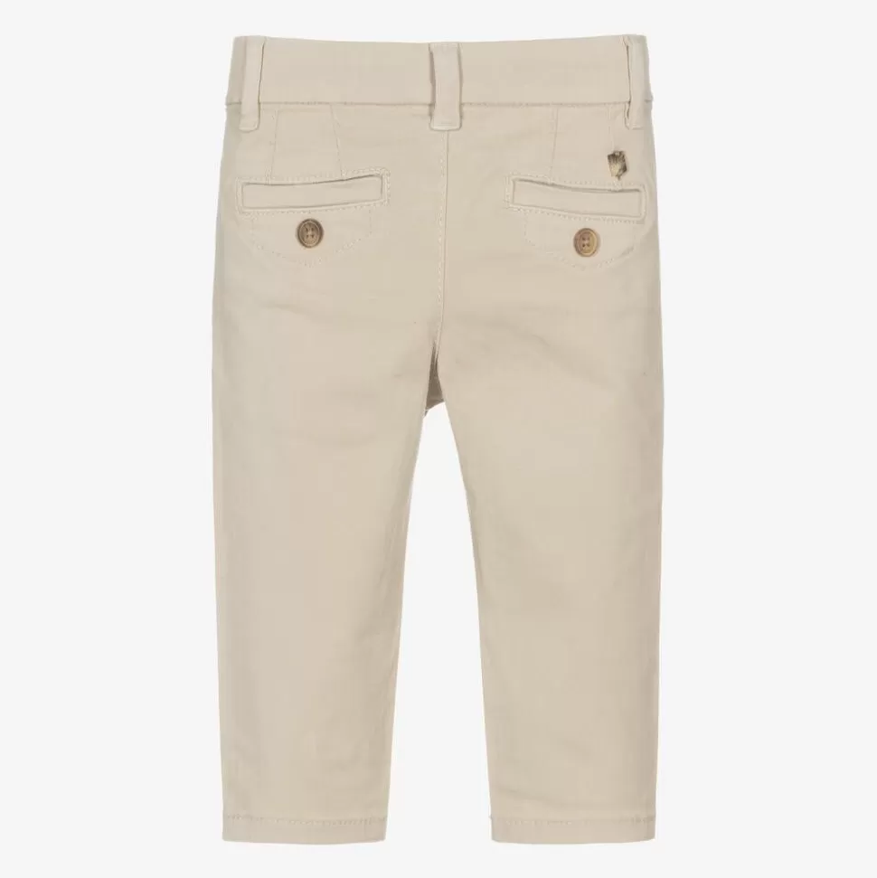 Mayoral Boys Beige Slim Fit Chino Trousers^ Trousers