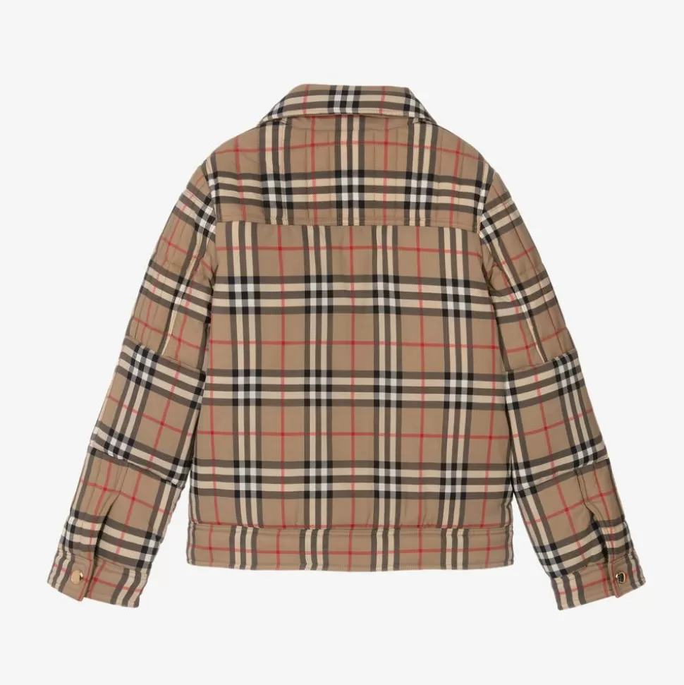 Burberry Boys Beige Vintage Check Jacket^BOY Coats & Jackets