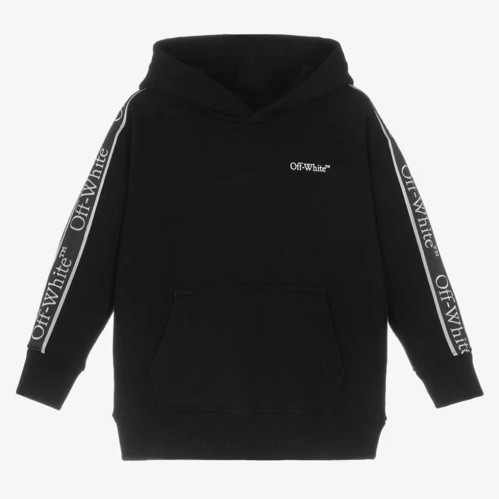 Off-White Boys Black Bookish Logo Hoodie^BOY Tops