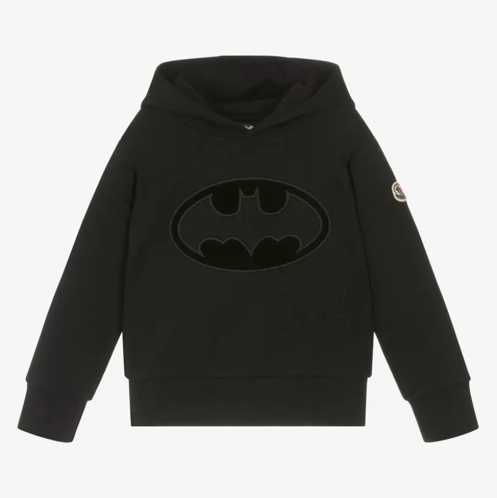 Moncler Enfant Boys Black Cotton Batman Hoodie^BOY Tops