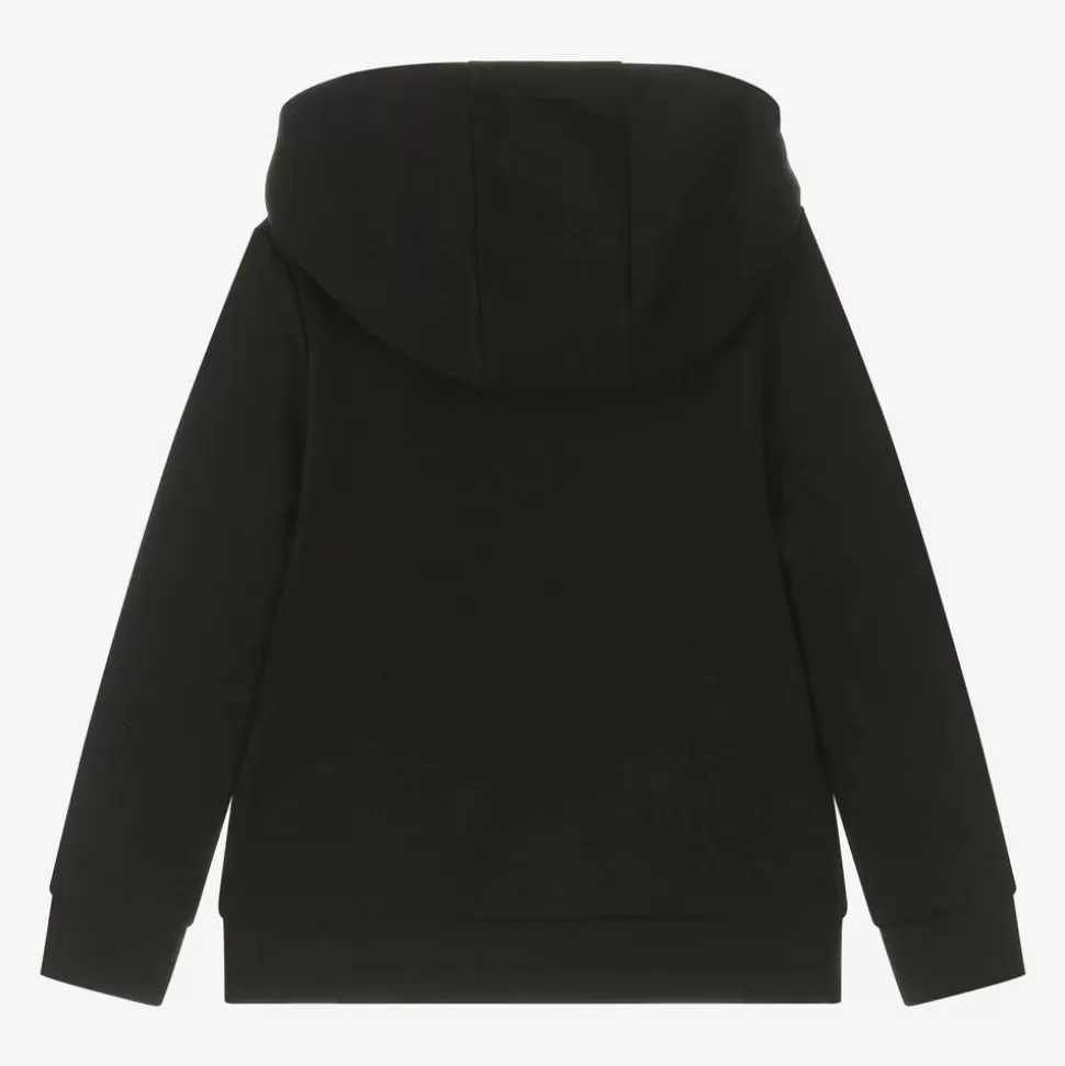 BOSS Boys Black Cotton Hoodie^BOY Tops