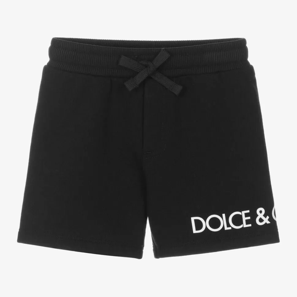 Dolce amp; Gabbana Boys Black Cotton Jersey Shorts^ Shorts