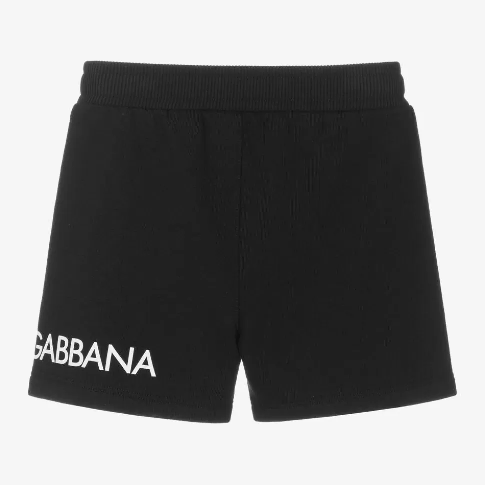 Dolce amp; Gabbana Boys Black Cotton Jersey Shorts^ Shorts