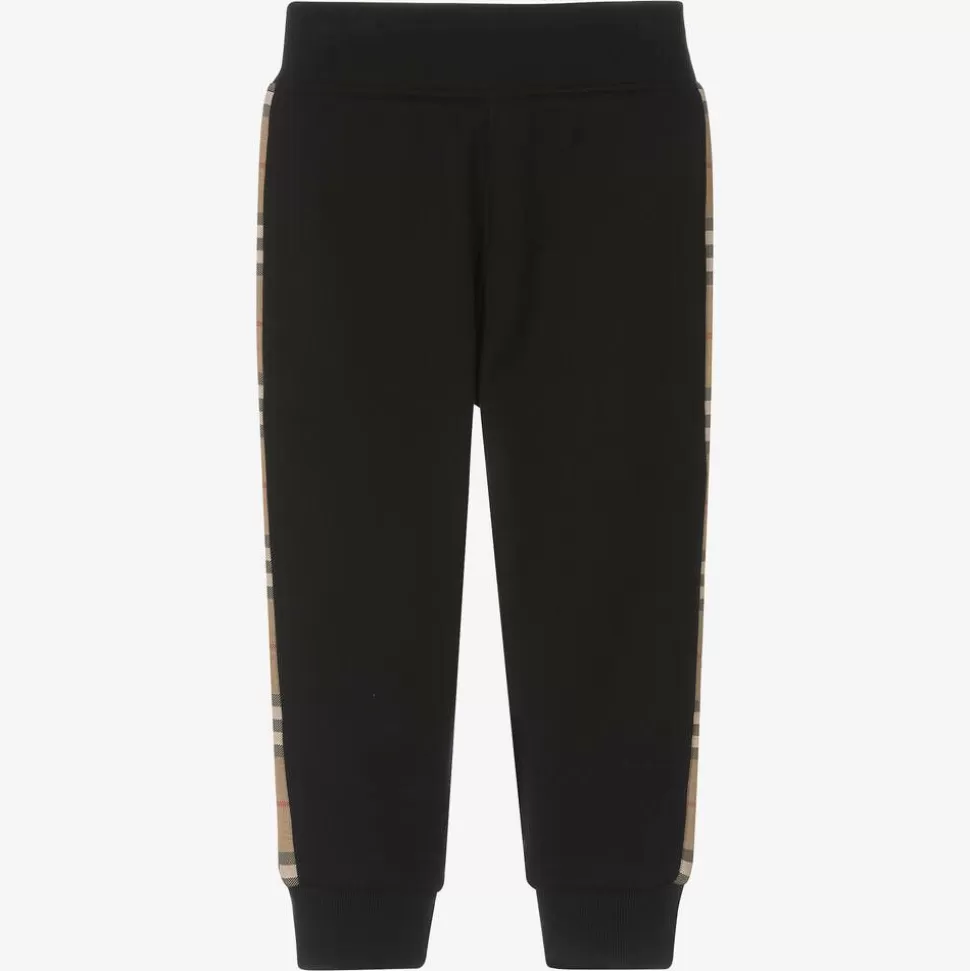Burberry Boys Black Cotton Joggers^BOY Trousers