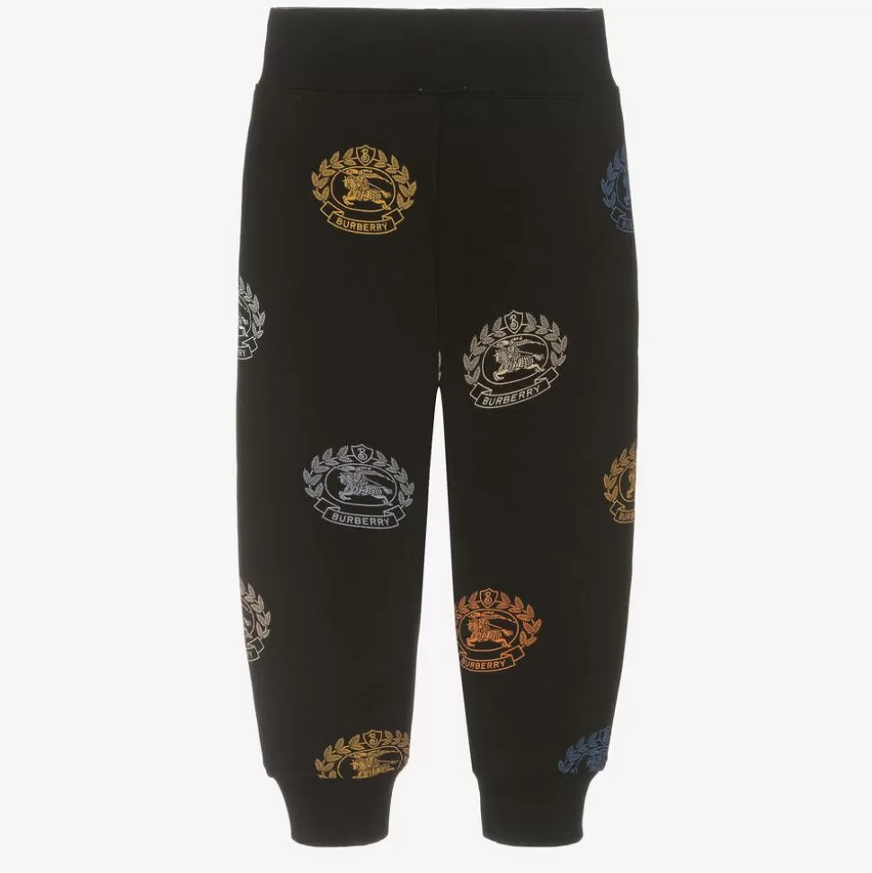 Burberry Boys Black Cotton Logo Joggers^BOY Trousers