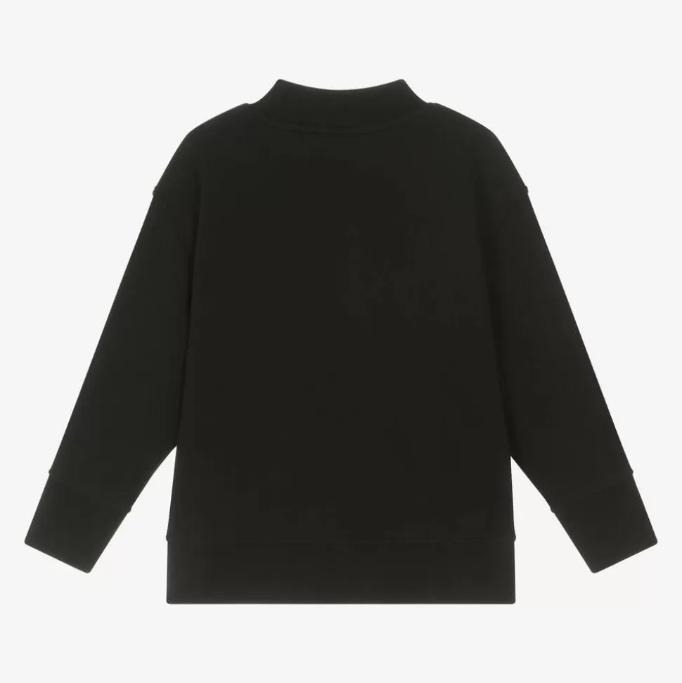 Palm Angels Boys Black Cotton Sweatshirt^BOY Tops