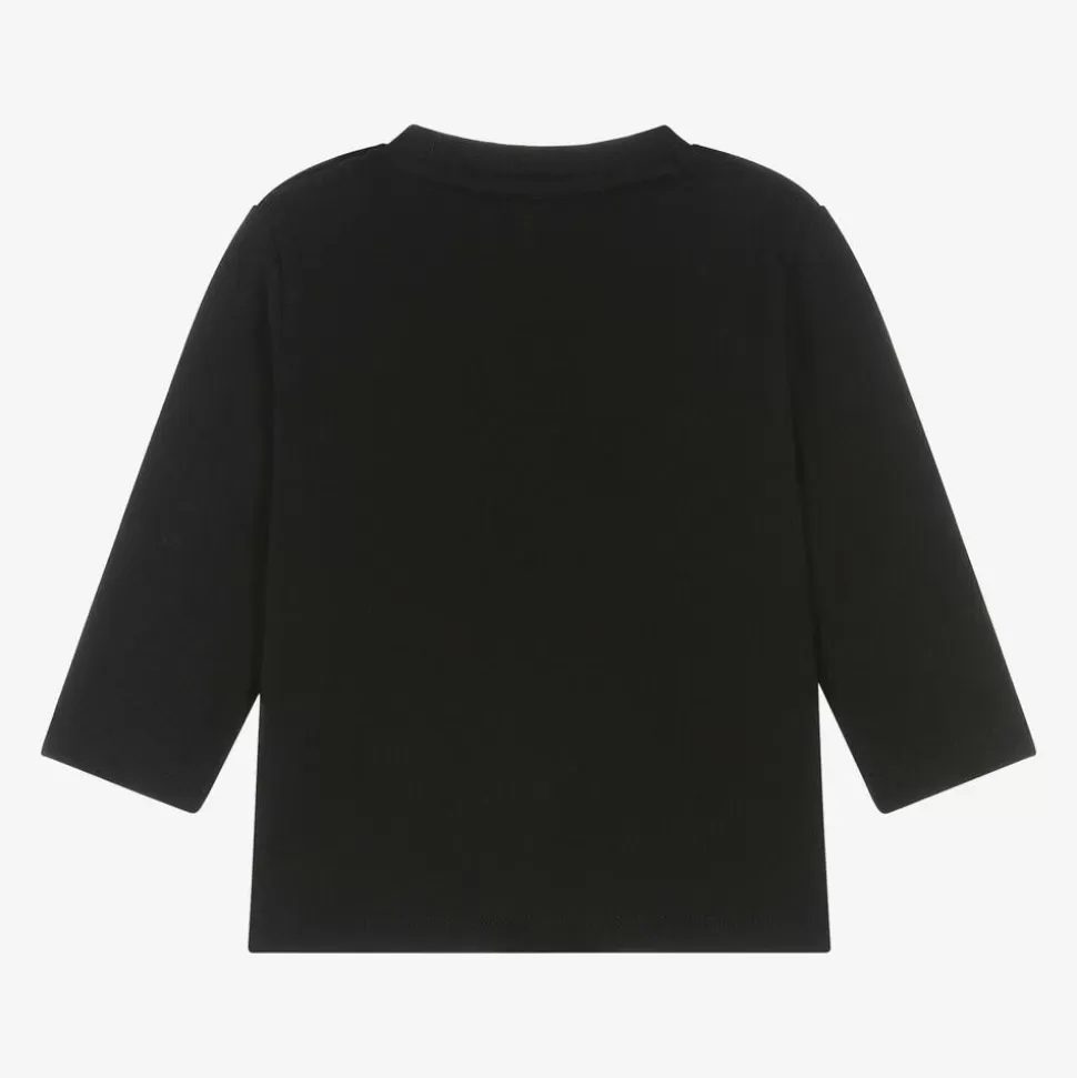BOSS Boys Black Cotton Top^BOY Tops