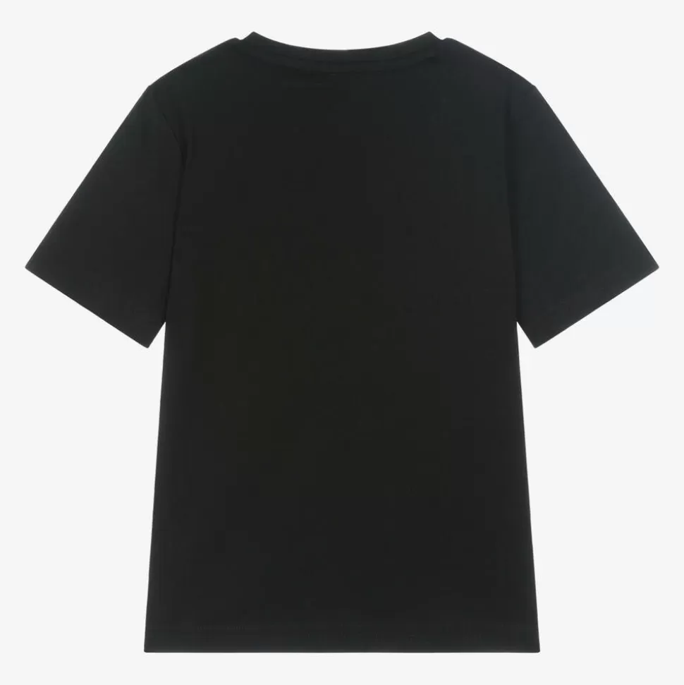BOSS Boys Black Cotton T-Shirt^BOY Tops