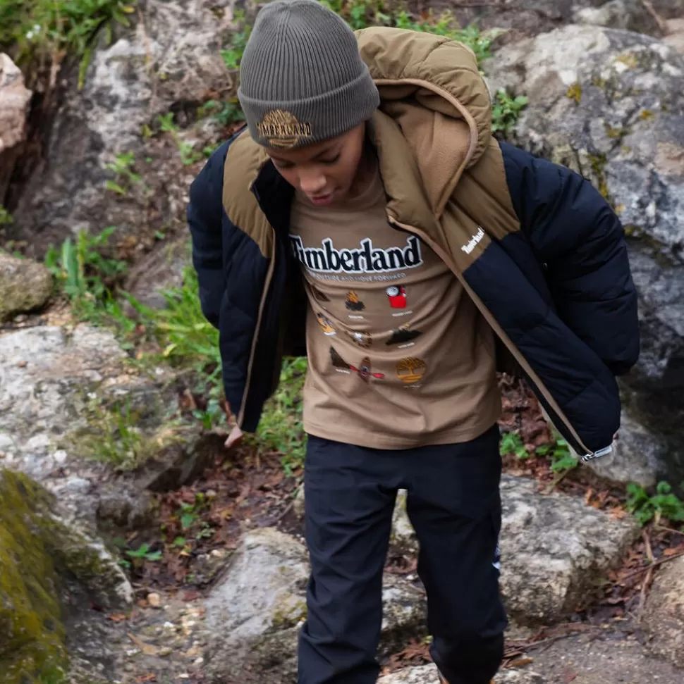 Timberland Boys Black Hooded Puffer Jacket^BOY Coats & Jackets
