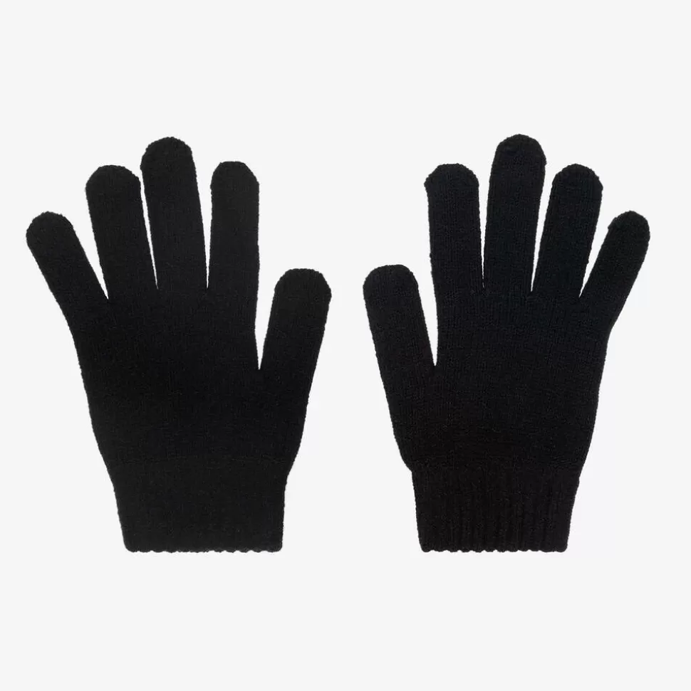 Mayoral Boys Black Knitted Gloves^BOY Gloves & Mittens