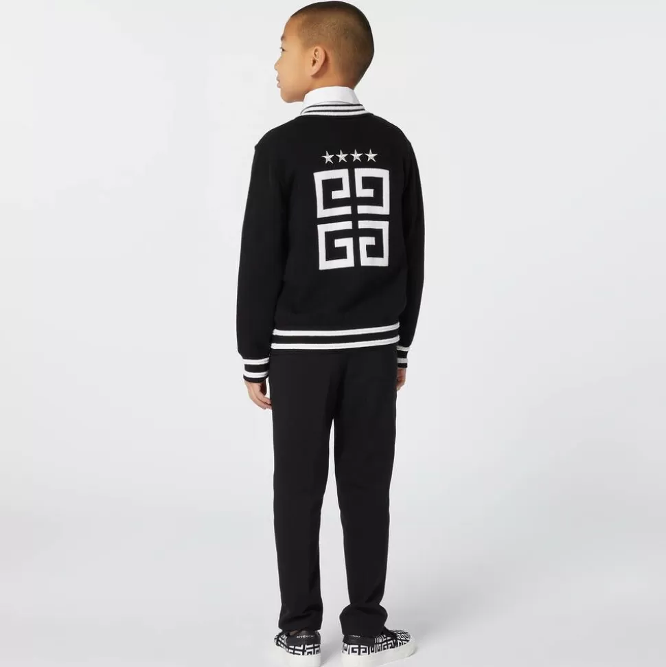 Givenchy Boys Black Knitted Zip-up Top^BOY Tops