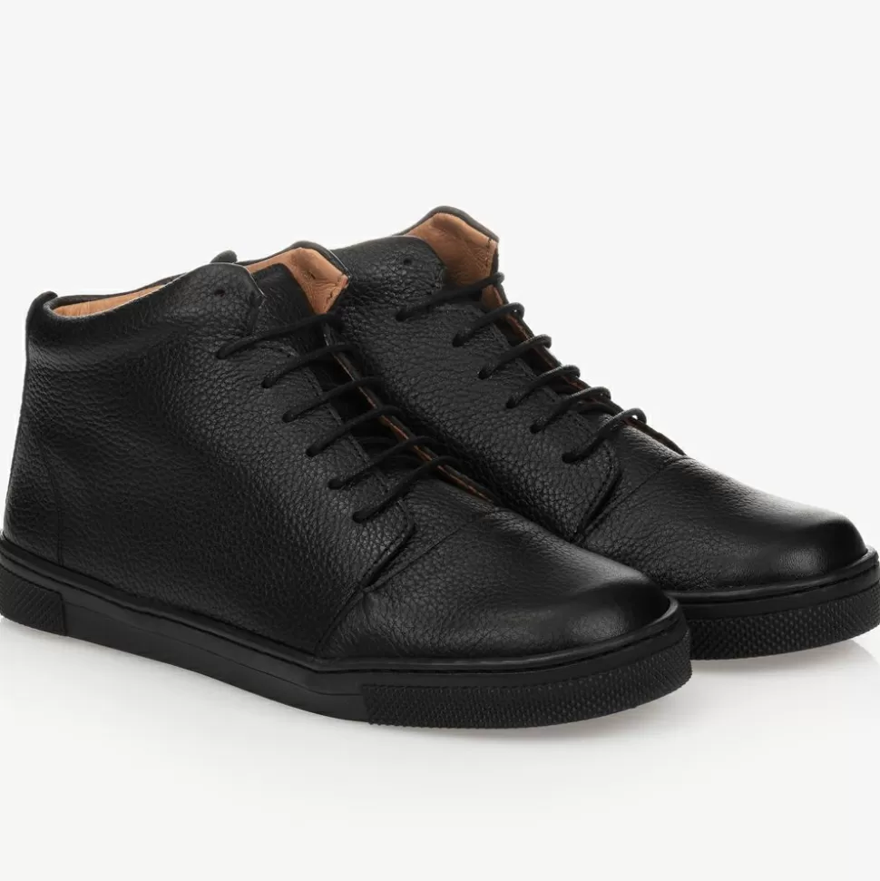 Childrens Classics Boys Black Leather Ankle Boots^BOY School Shoes | Boots