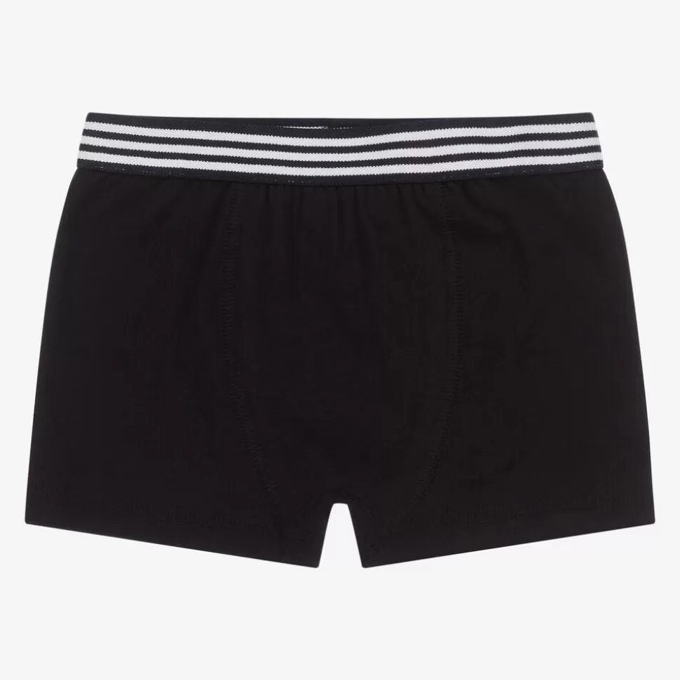 Childrensalon Essentials Boys Black Organic Boxer Briefs (5 Pack)^BOY Underwear