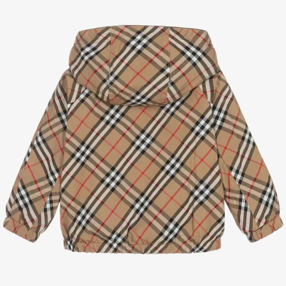 Burberry Boys Black Reversible Vintage Check Jacket^BOY Coats & Jackets