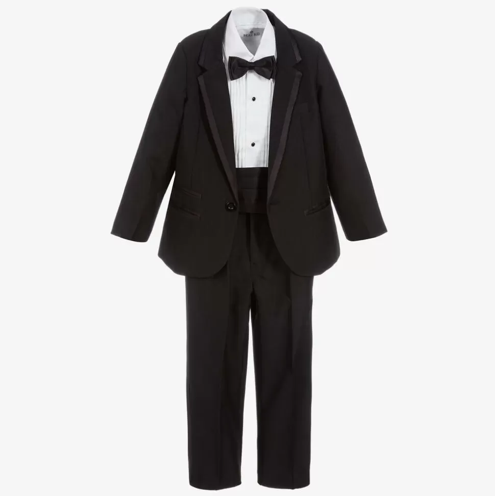 Beau KiD Boys Black Tuxedo Suit^BOY Suits