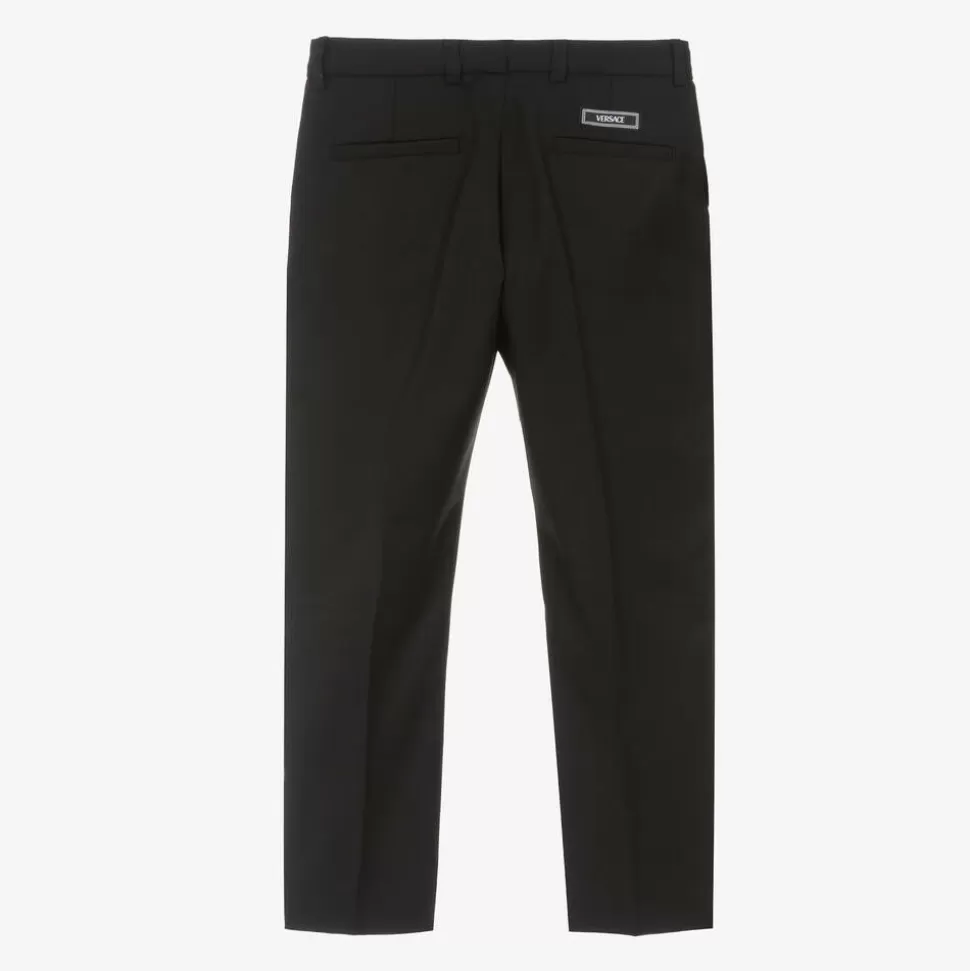 Versace Boys Black Twill Trousers^BOY Trousers