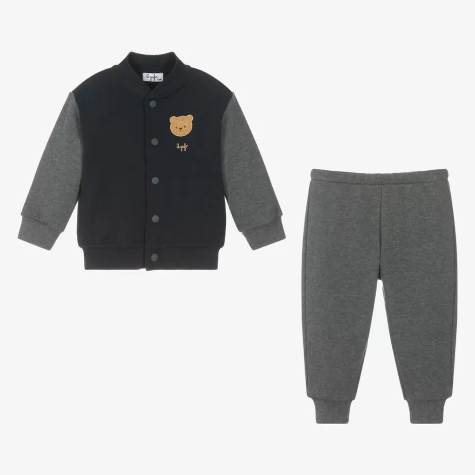 Il Gufo Boys Blue & Grey Cotton Tracksuit^ Tracksuits