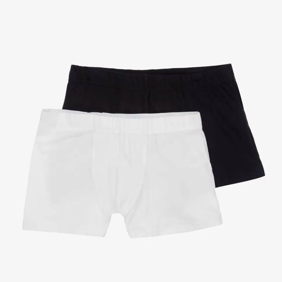 Story Loris Boys Blue & White Boxer Shorts (2 Pack)^BOY Underwear