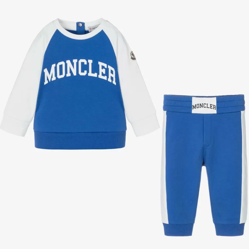 Moncler Enfant Boys Blue & White Cotton Tracksuit^BOY Tracksuits | Tracksuits