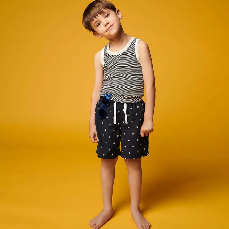 Petit Bateau Boys Blue & White Cotton Vests (2 Pack)^BOY Underwear
