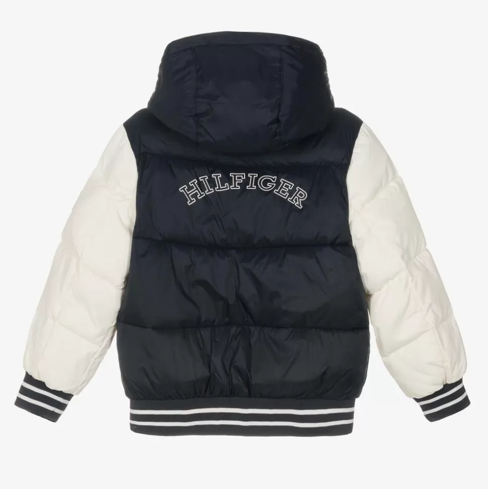 Tommy Hilfiger Boys Blue Colourblock Puffer Jacket^BOY Coats & Jackets