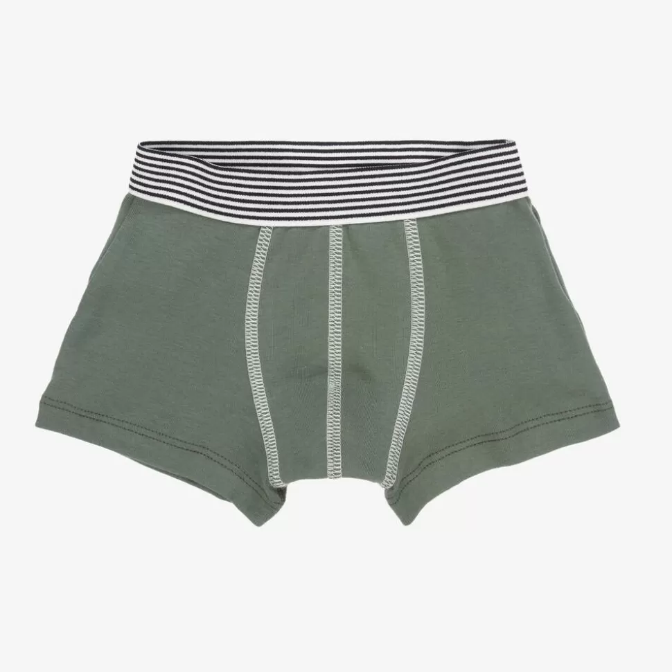 Petit Bateau Boys Blue Cotton Boxer Shorts (5 Pack)^BOY Underwear