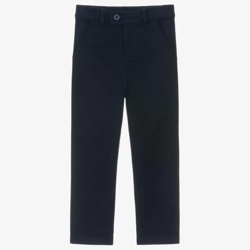 Beatrice amp; George Boys Blue Cotton Chino Trousers^BOY Trousers