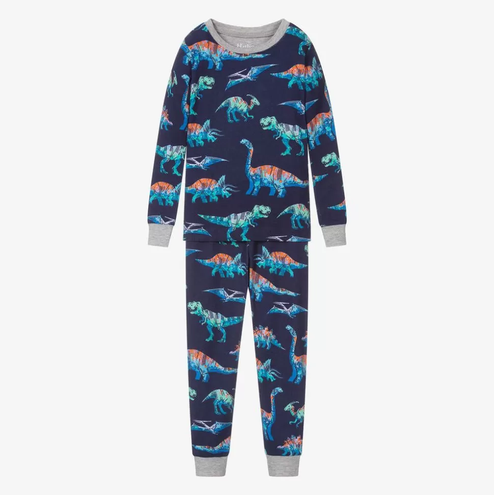 Hatley Boys Blue Cotton Dino Pyjamas^BOY Nightwear
