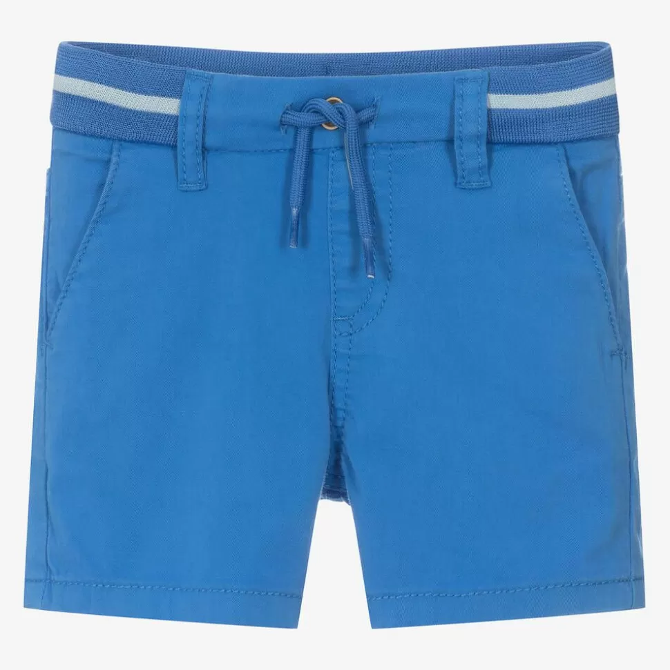 Mayoral Boys Blue Cotton Drawstring Shorts^ Shorts
