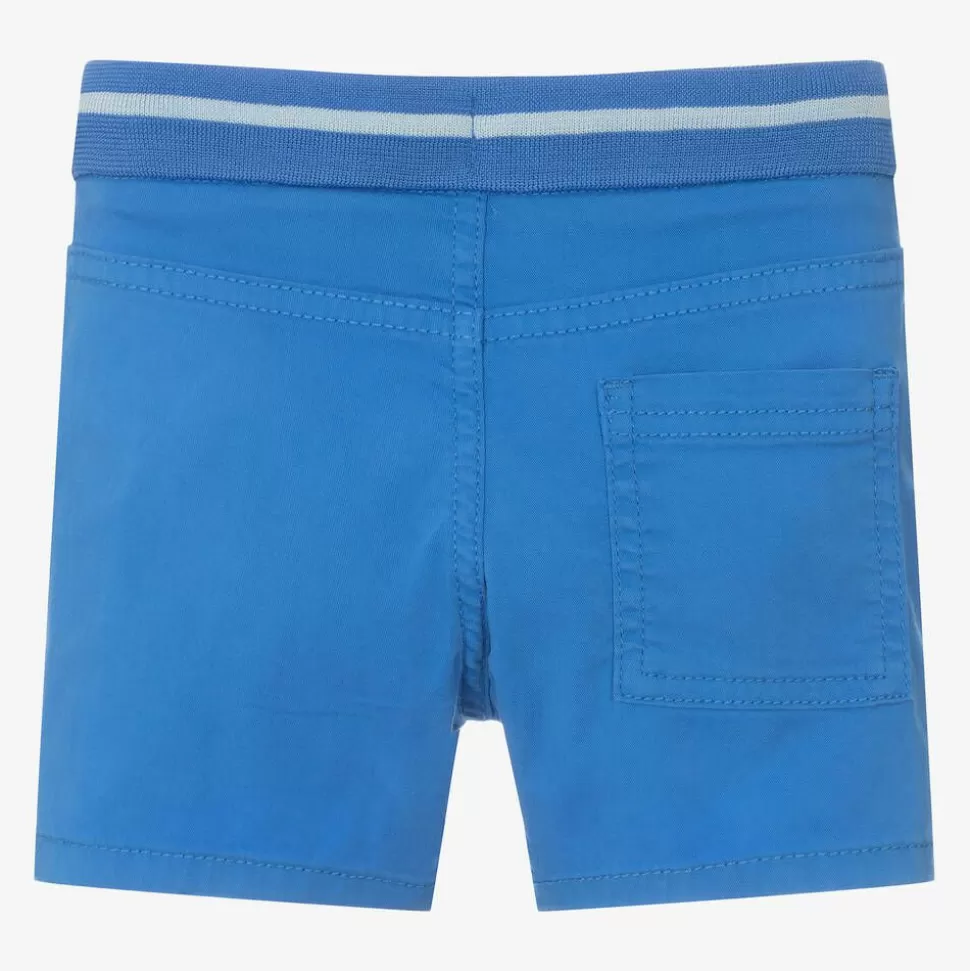 Mayoral Boys Blue Cotton Drawstring Shorts^ Shorts