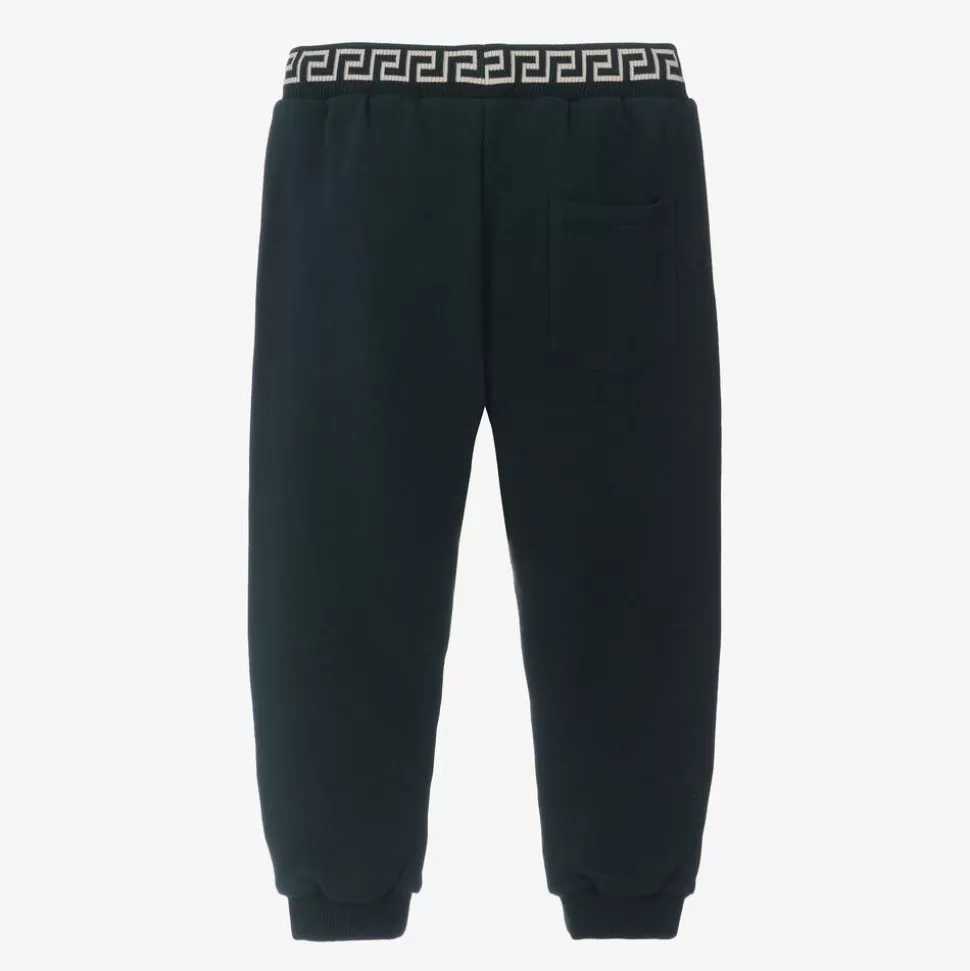 Versace Boys Blue Cotton Joggers^BOY Trousers