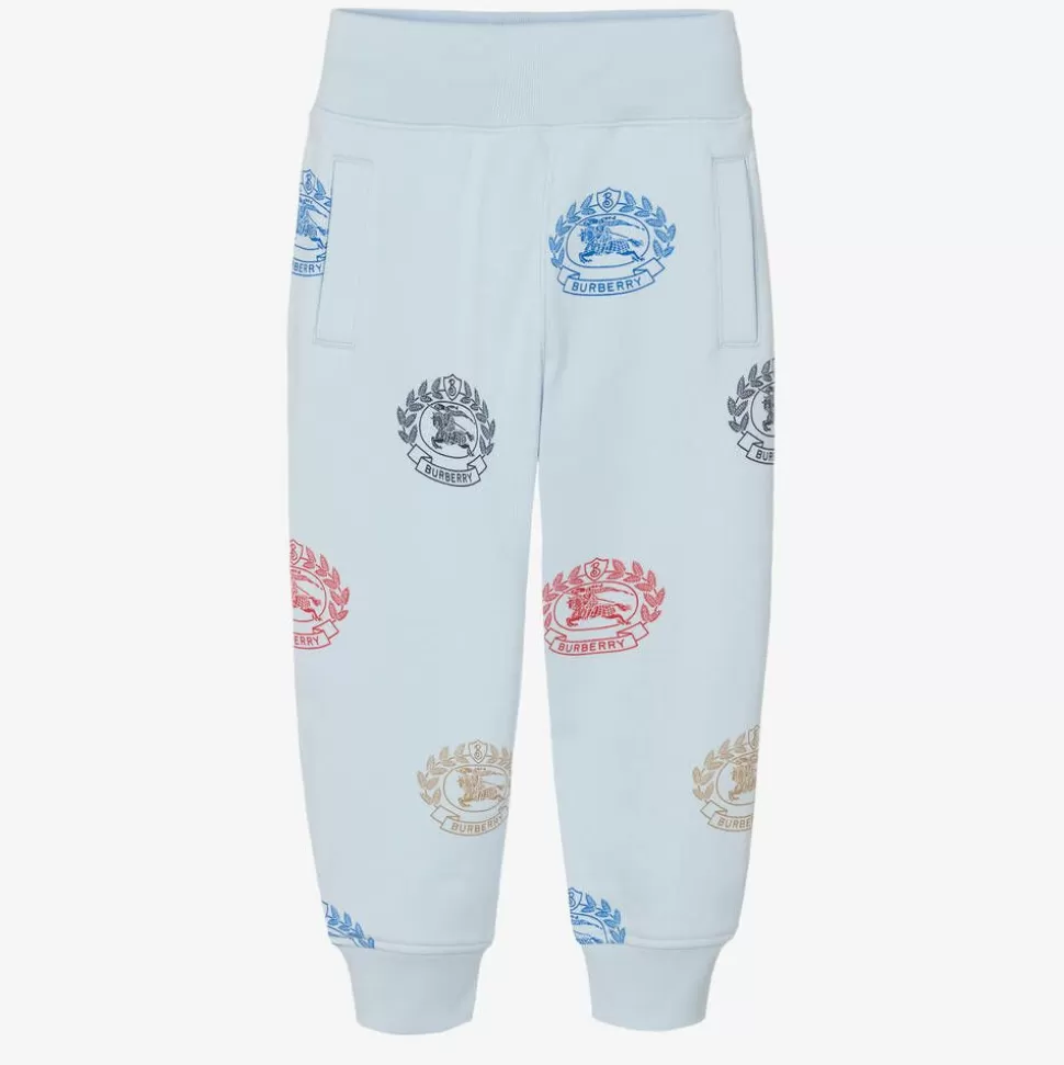 Burberry Boys Blue Cotton Logo Joggers^BOY Trousers